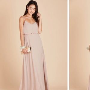 Birdy Grey Chiffon Gwennie Dress in color Taupe